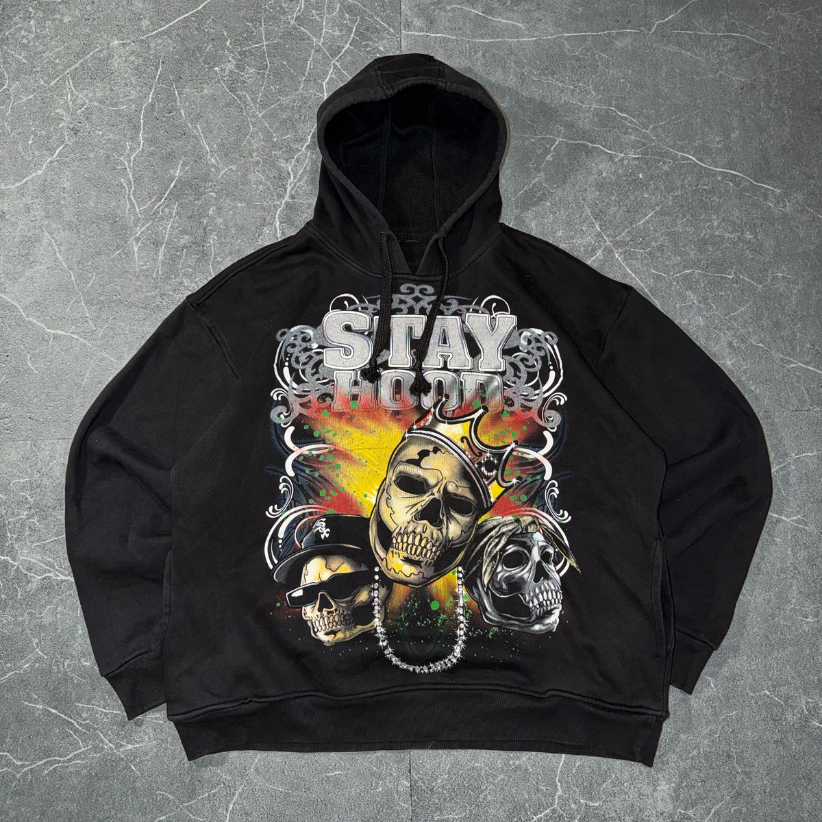 Vintage Stay Hood Heavy Hoodie