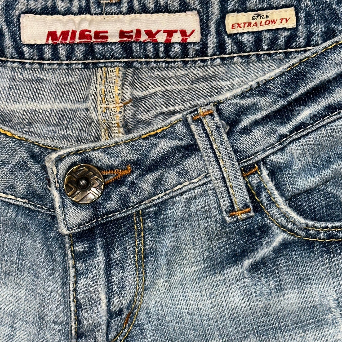 Y2k Miss Sixty Extra low ty jeans