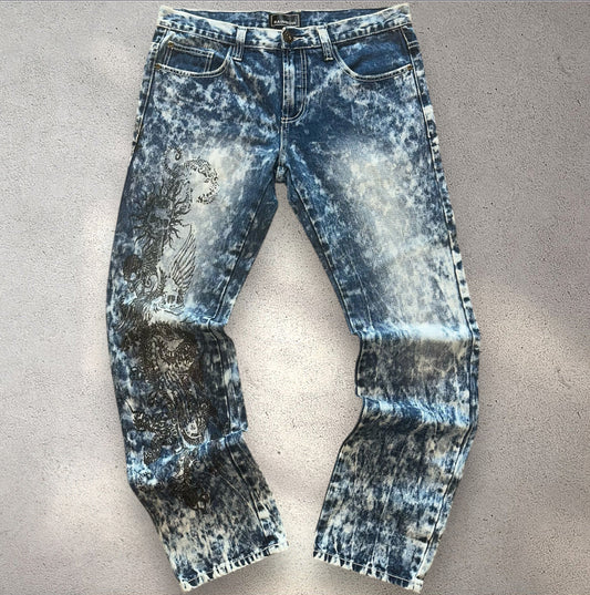 Rainbow Tattooed Jeans