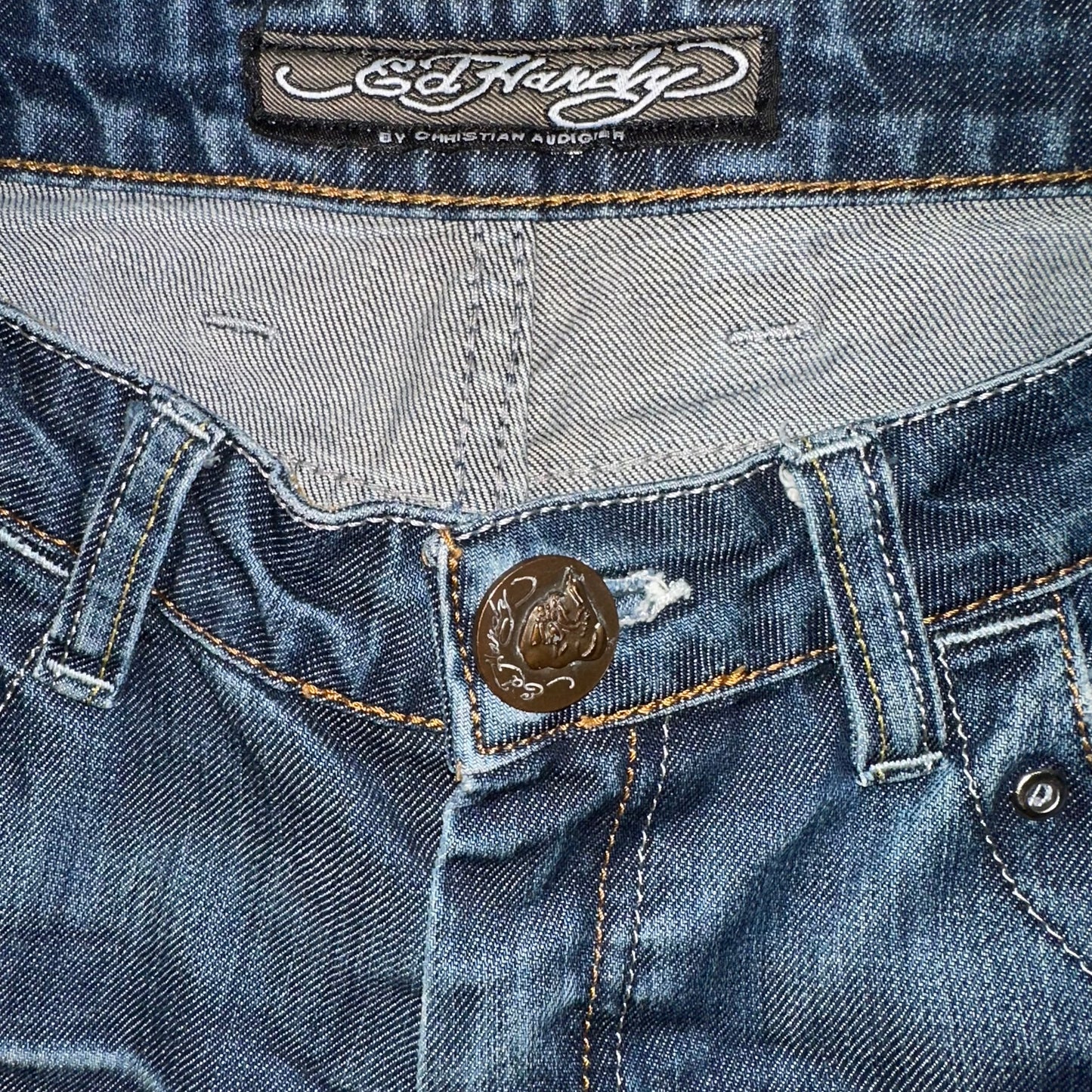 Vintage Ed Hardy Geisha Embroidered wmns Jeans