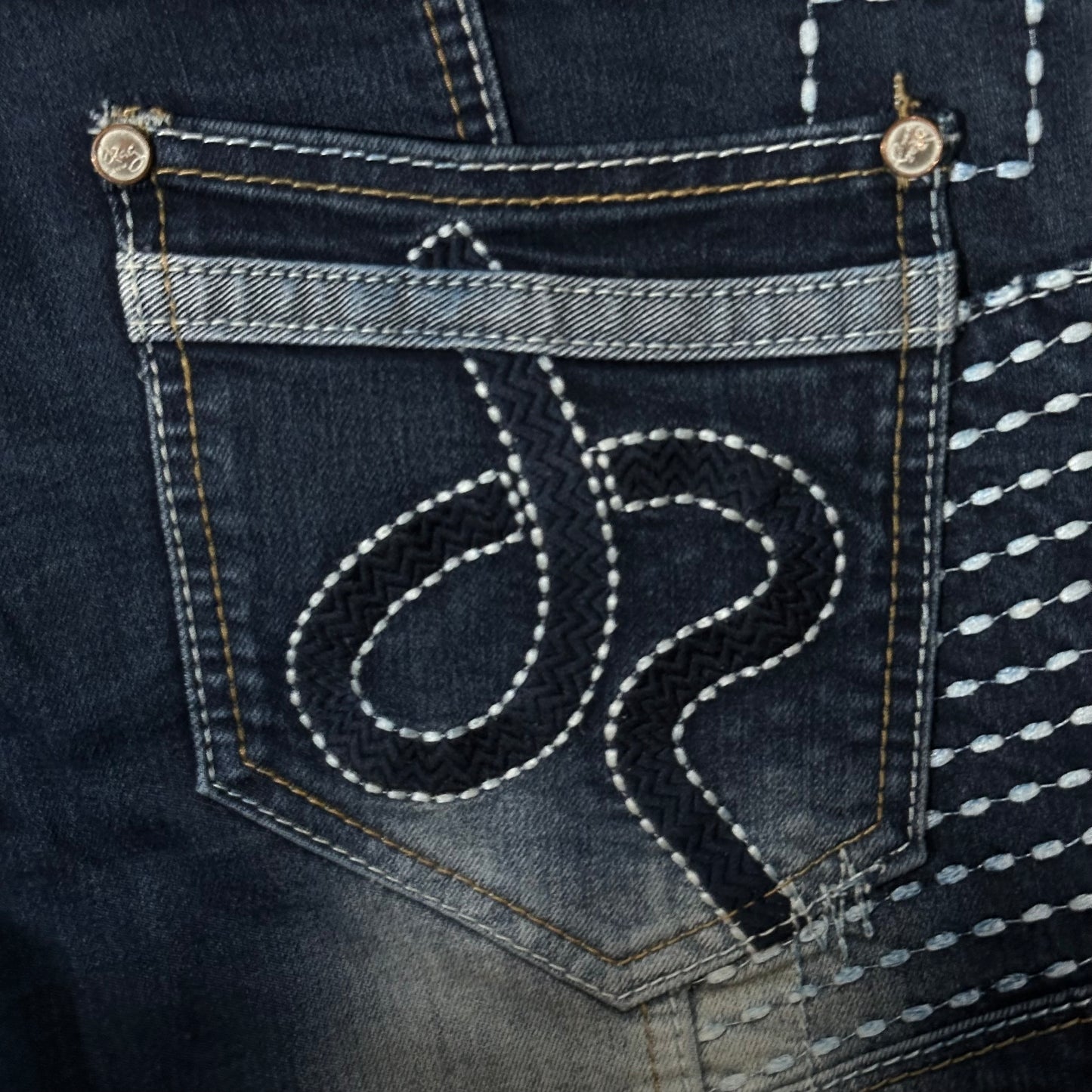 Y2k Rag Biker Jeans