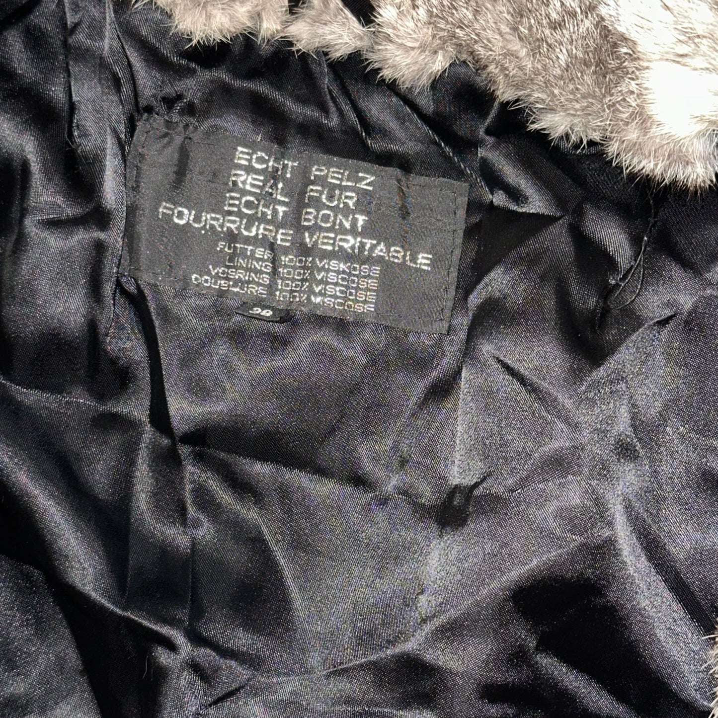 Vintage Rabbit Fur Coat