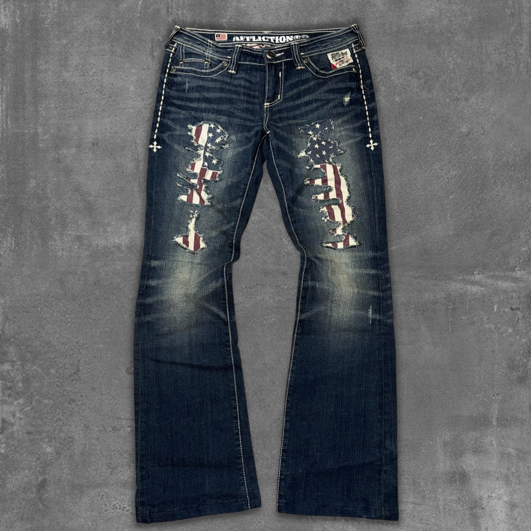 RARE Affliction Flared Jeans