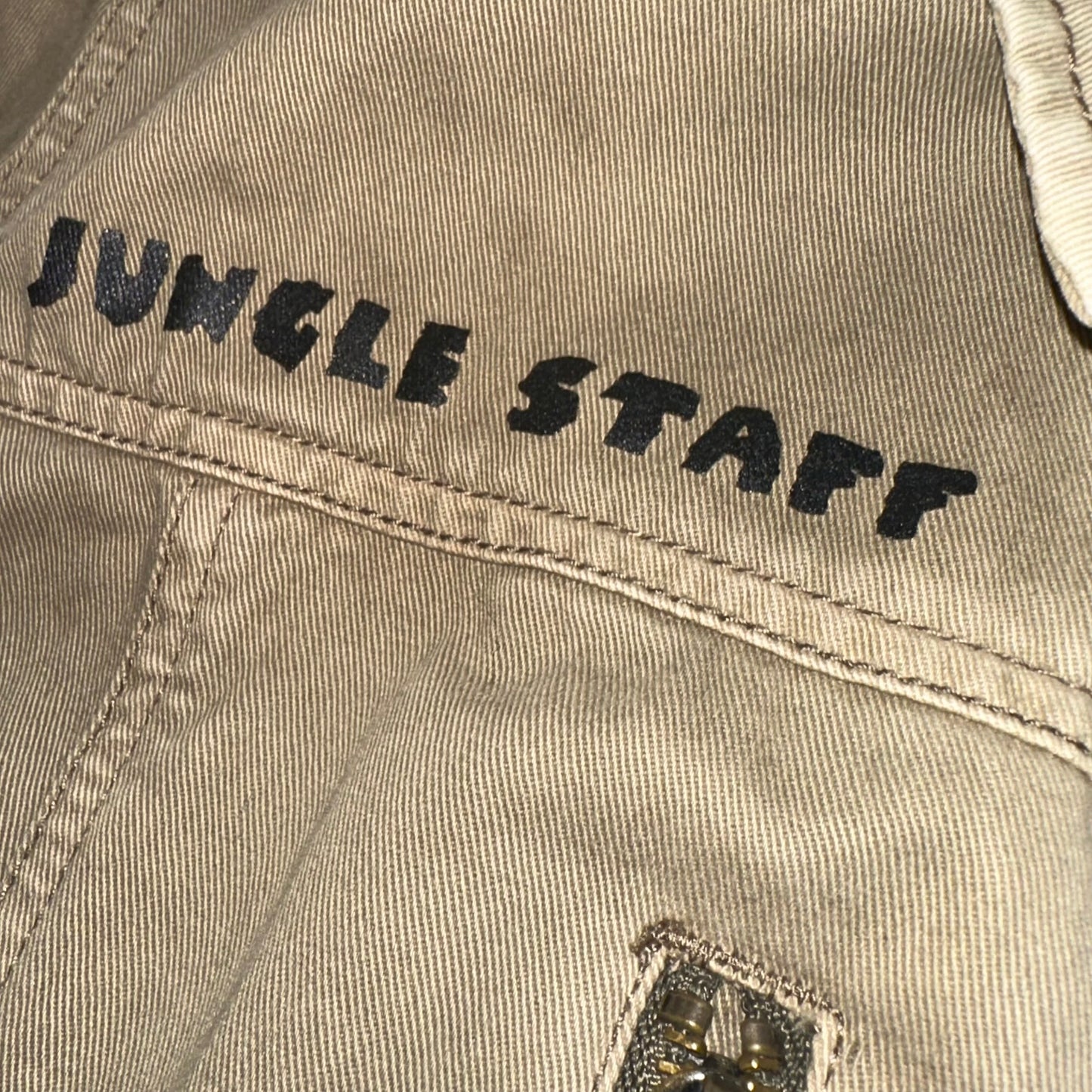 Jungle Staff work washed effect jacket