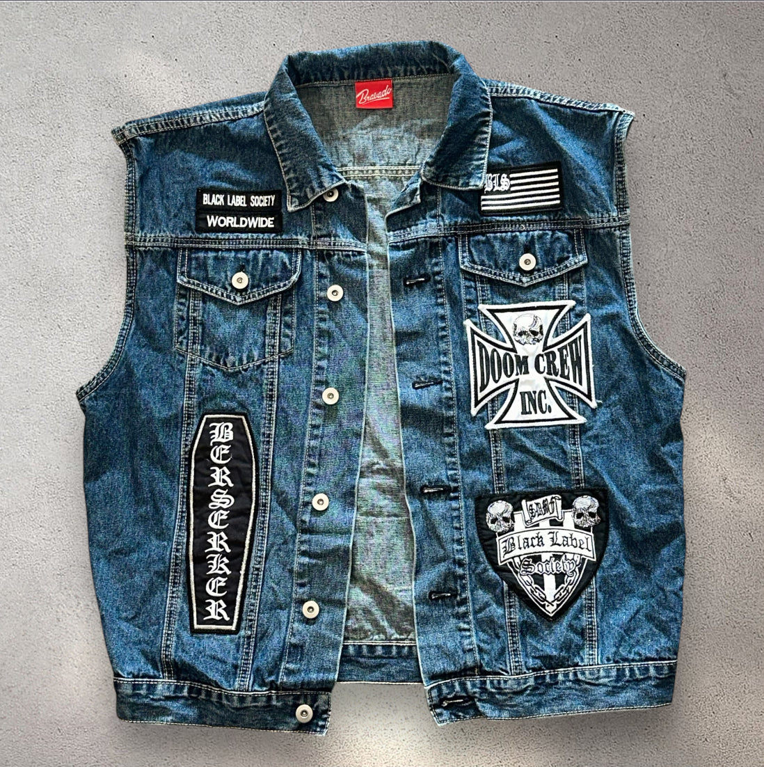 Black Label Society Denim Vest