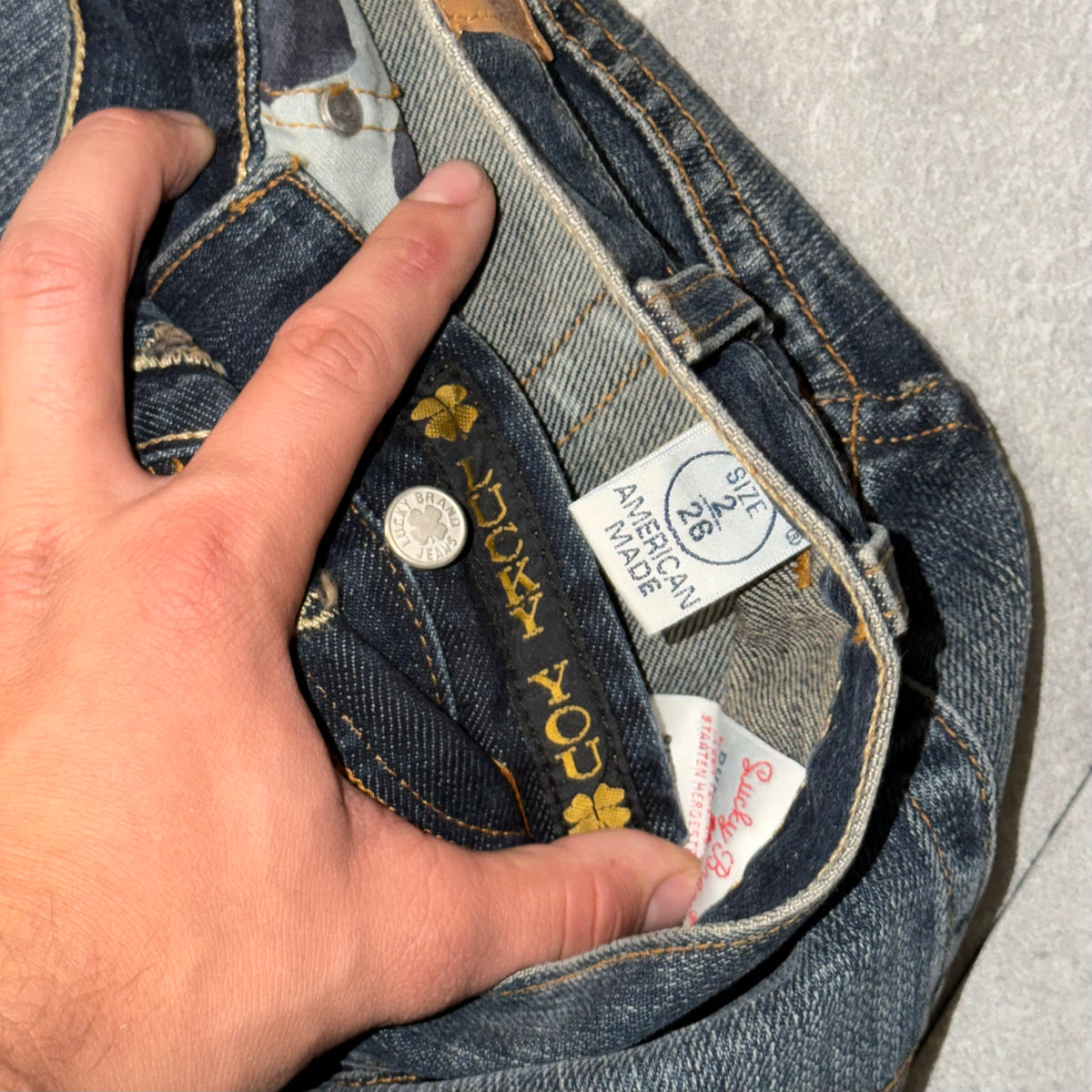 Y2k Lucky Brand “Lucky You” Flared Ultra Low rise Jeans