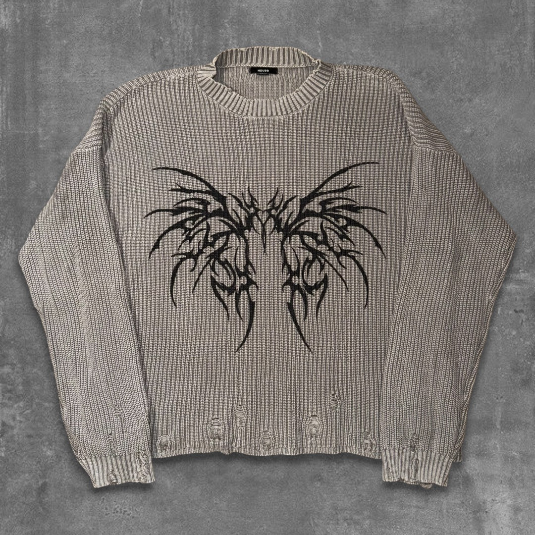 House Distressed Crewneck