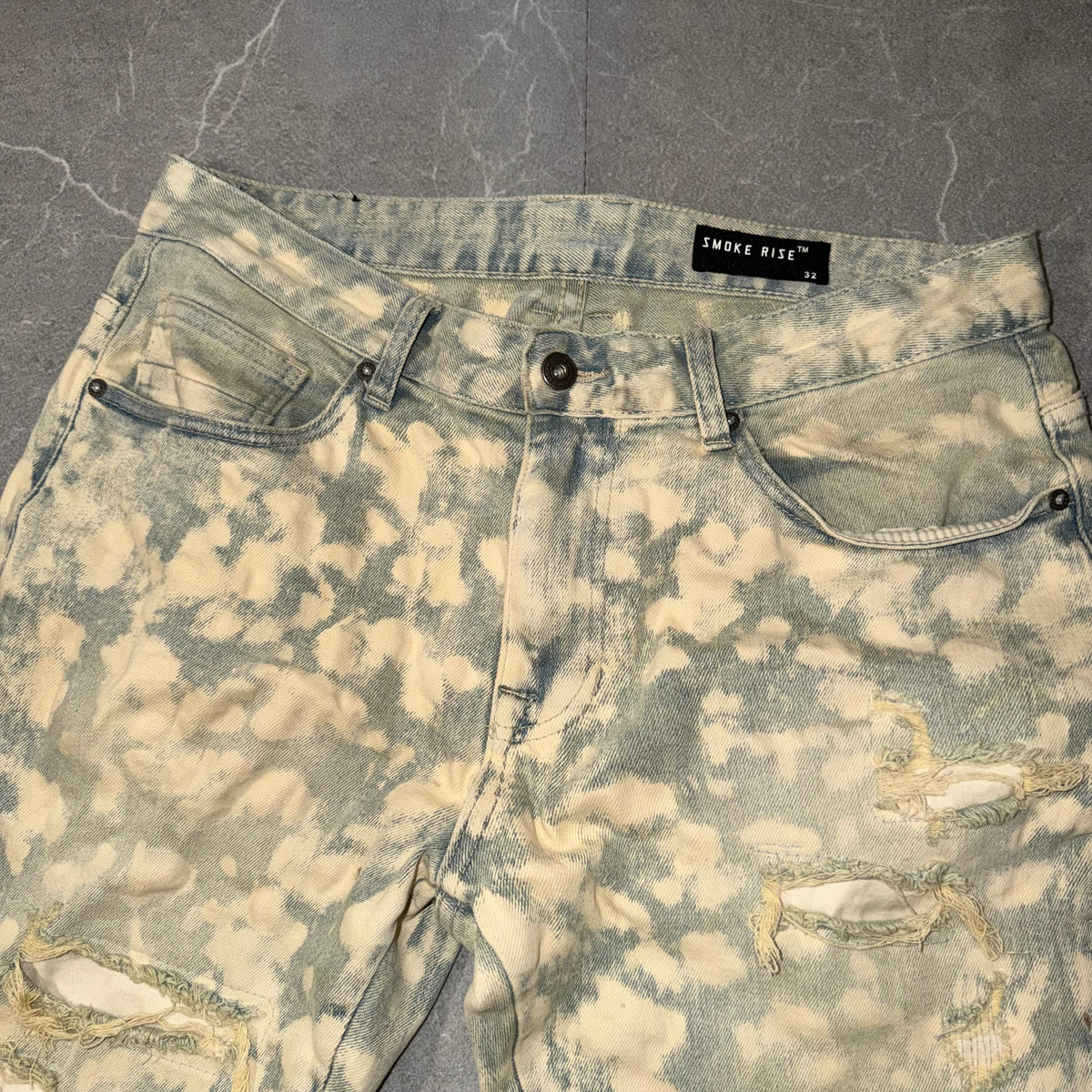 Smoke Rise Stacked Ripple Jeans