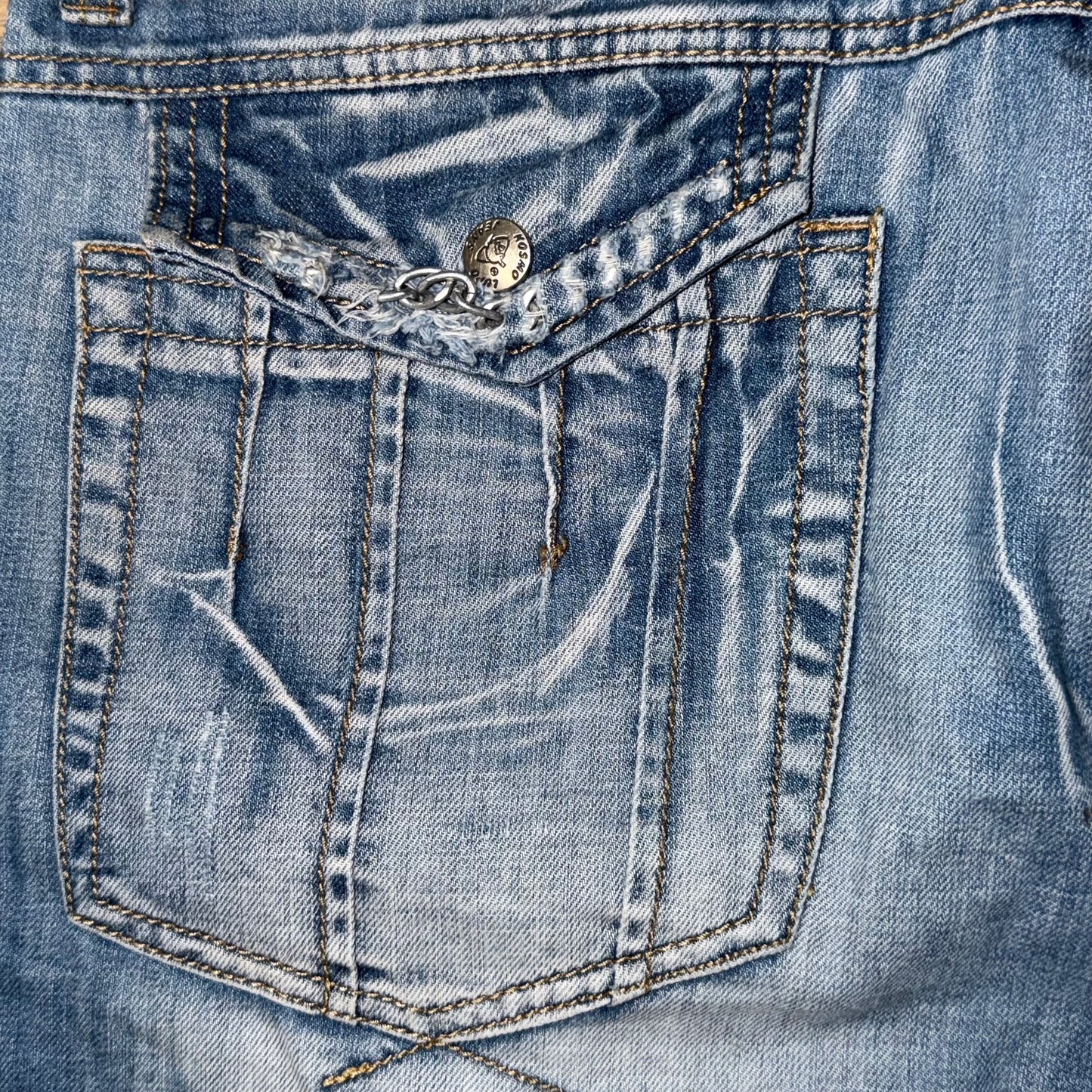 Y2k Kosmo Lupo Chain Jeans