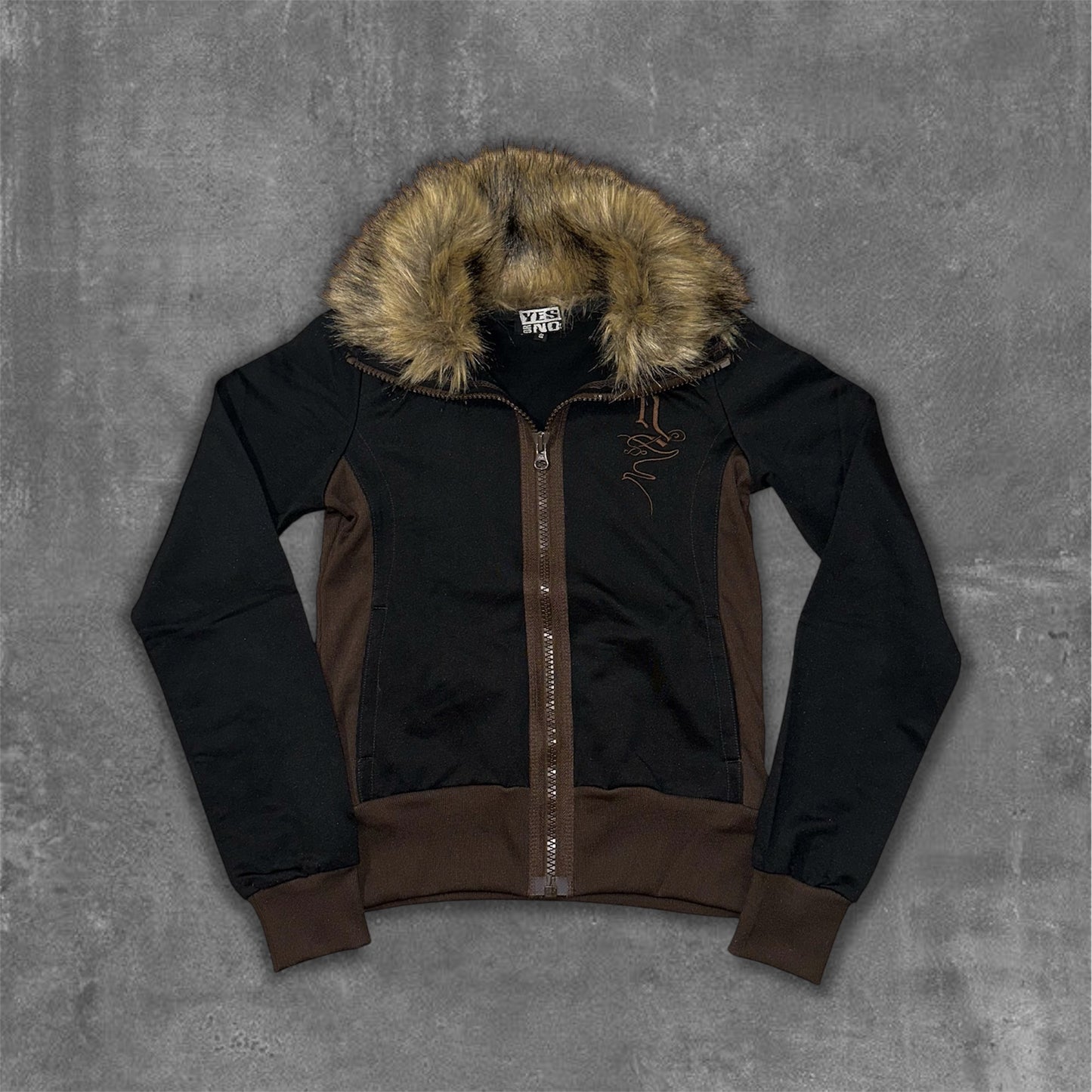 Y2k YESorNO Slim fit Zip-Up