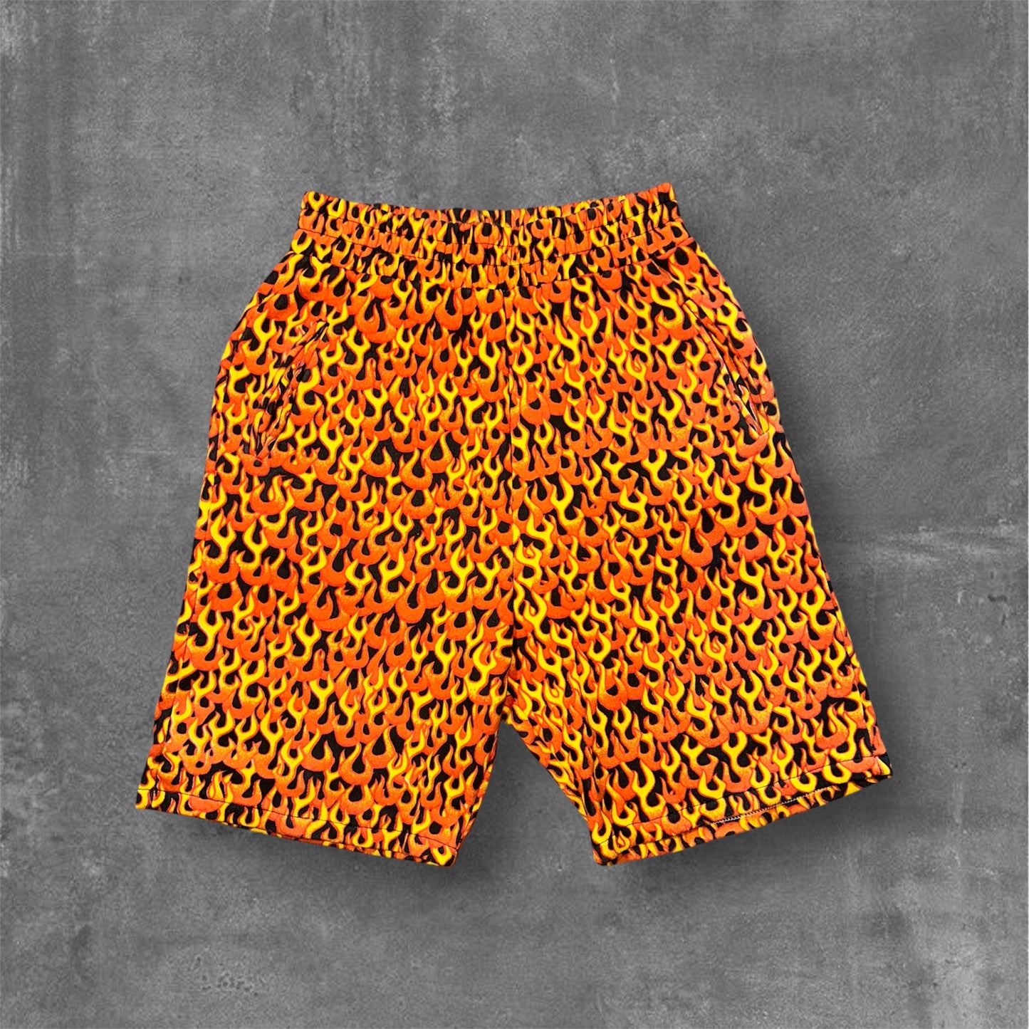 Mad House Flame heavy cotton shorts