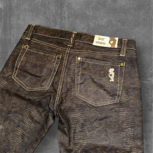 Sexy wmns snake print jeans