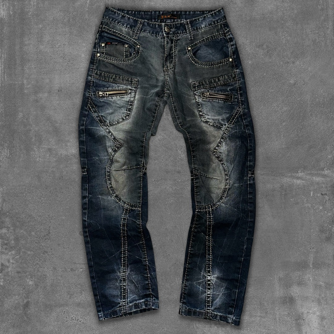 Y2k Kosmo Lupo Biker Jeans