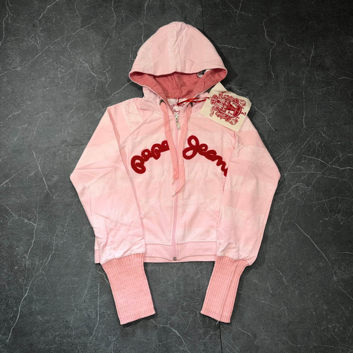 Y2k Pepe Jeans Cropped Zip-Up