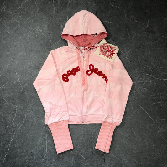 Y2k Pepe Jeans Cropped Zip-Up