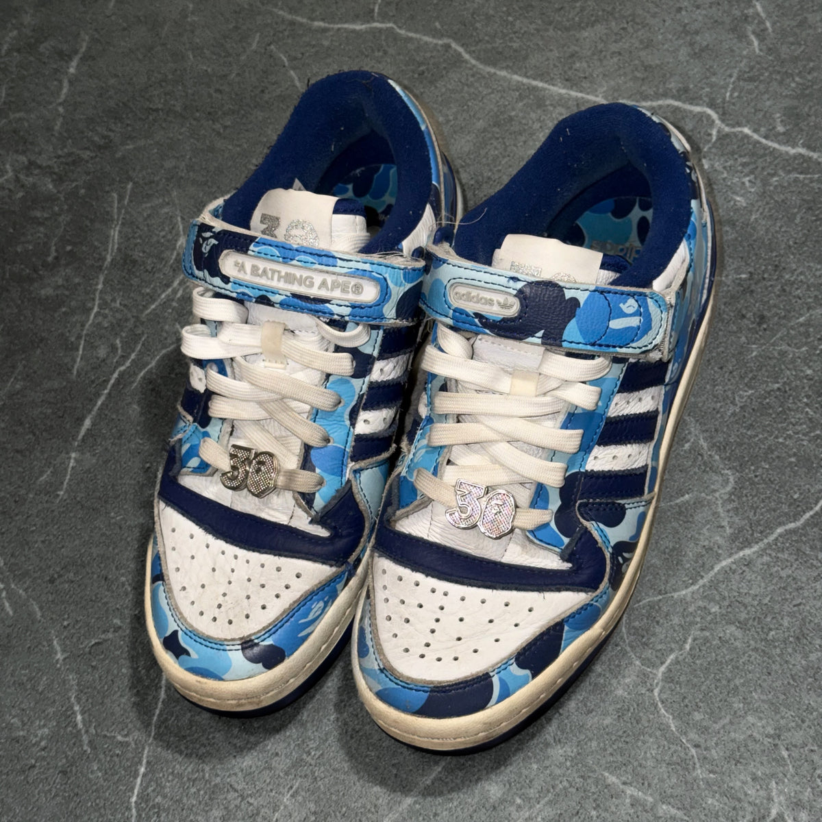 Adidas Forum 84 low Bape 30th Anniversary Camo Sneakers [39.5]