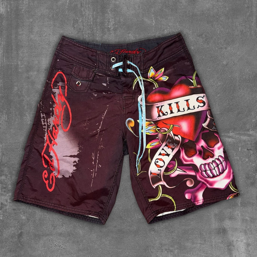 Y2k Ed Hardy BoardShorts