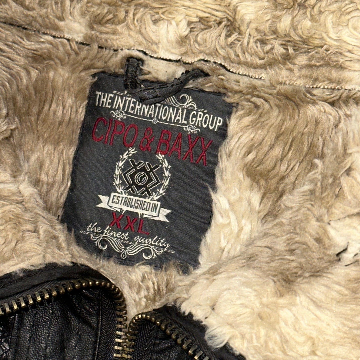 Y2k Cipo & Baxx Eco Faux Leather Jacket