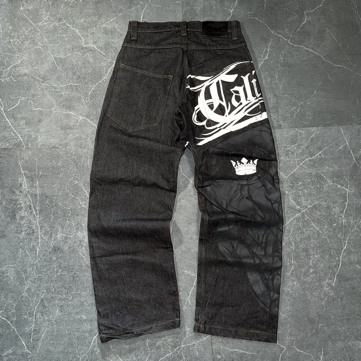 Bsat Cali Skull Baggy Jeans