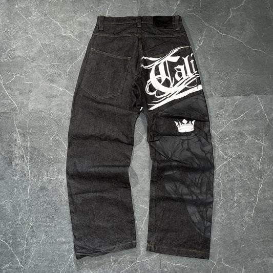 Bsat Cali Skull Baggy Jeans