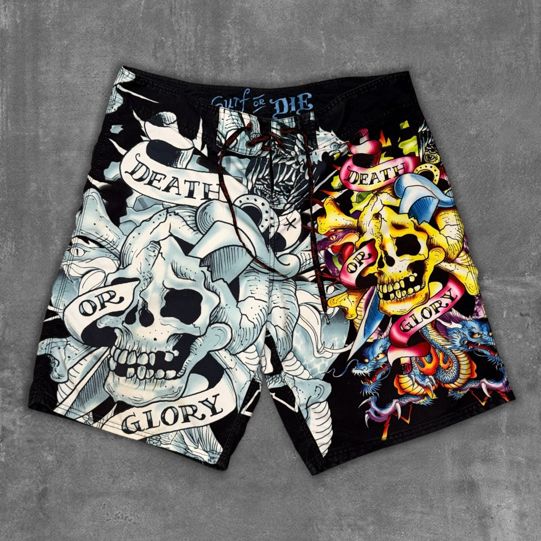 Y2k Ed Hardy BoardShorts