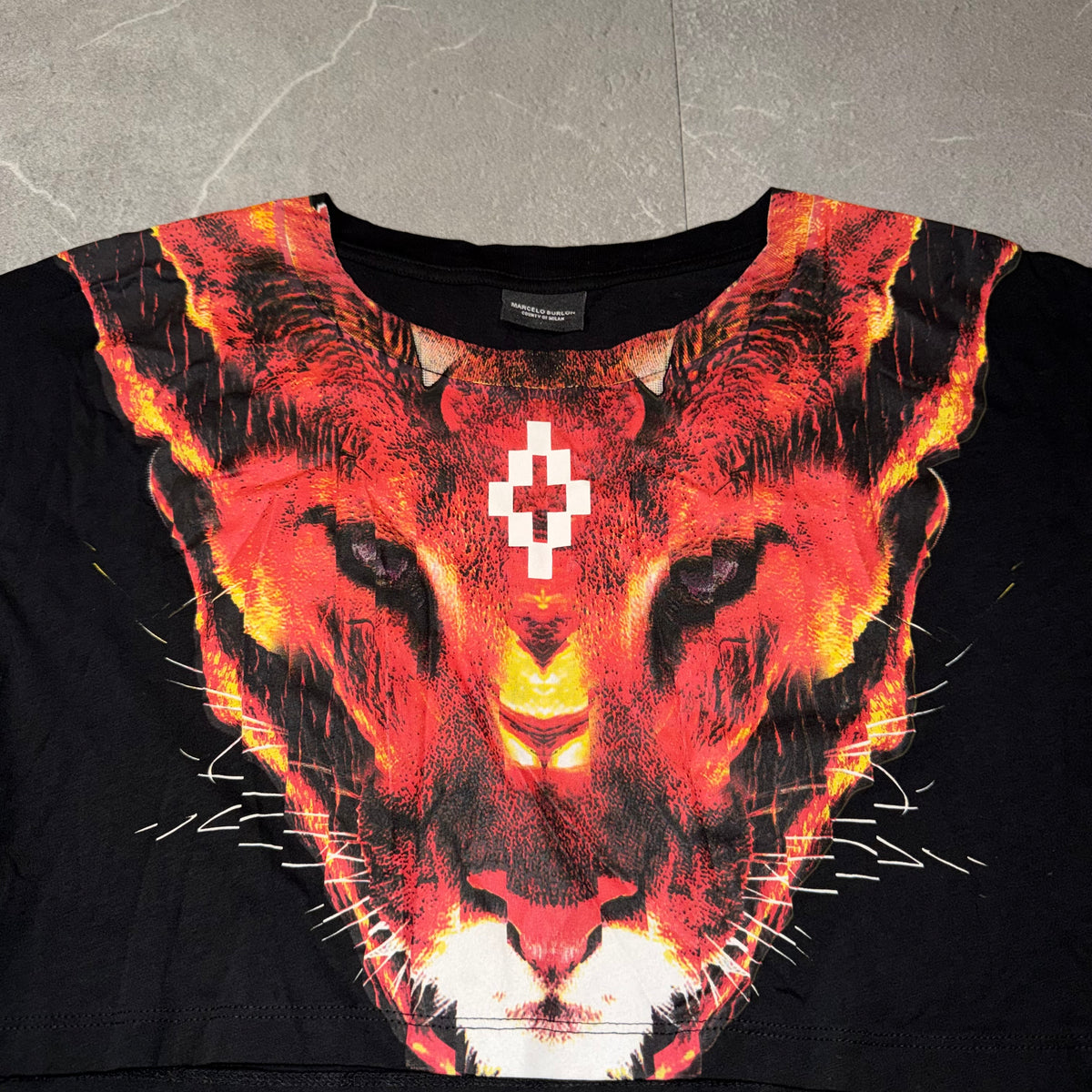 Marcelo Burlon Oversized Crop-top
