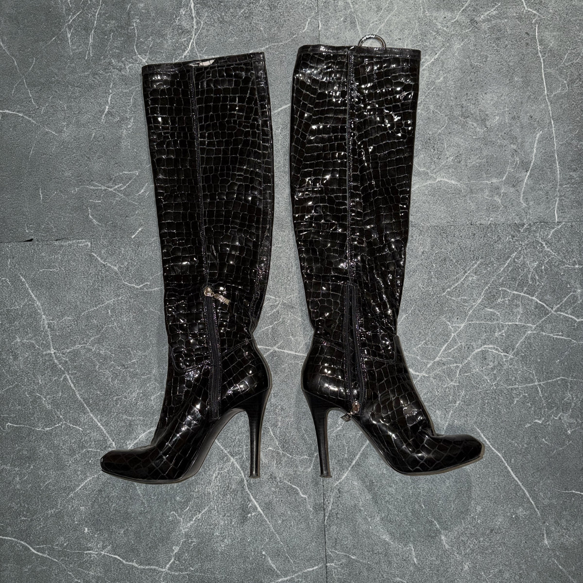 Guess by Marciano Crocodile Print High Boots [37]👠💅