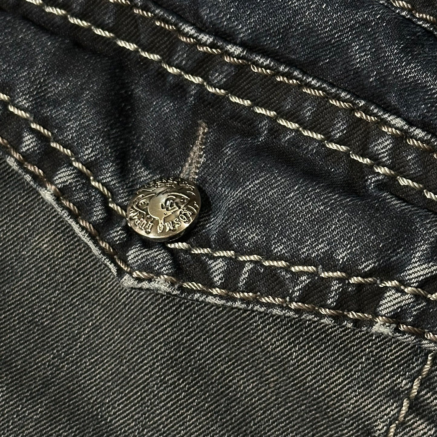 Y2k Kosmo Lupo Biker Jeans