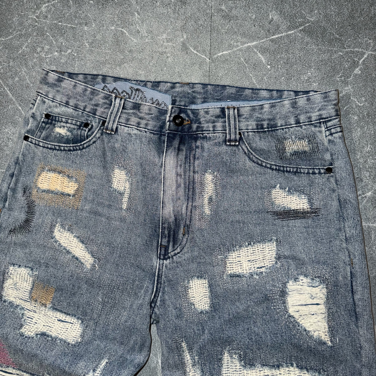 🔴Vlone X Endless Distressed Jeans