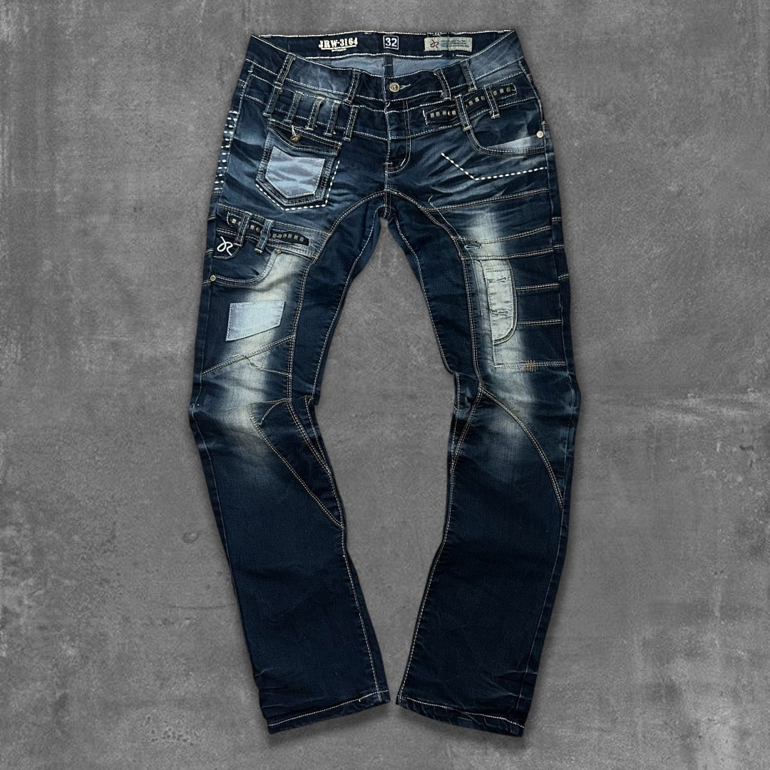 Y2k Rag Biker Jeans