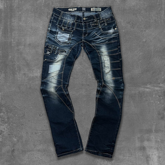 Y2k Rag Biker Jeans
