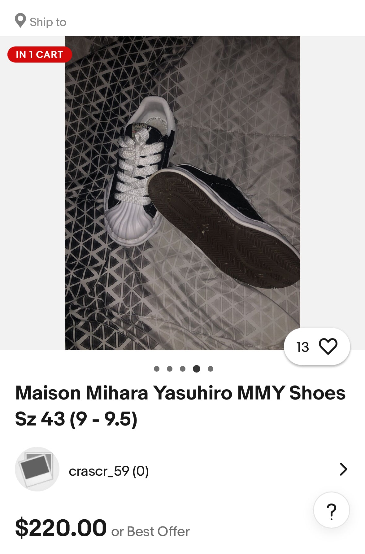 Maison Mihara Yasuhiro (MMY) Blakey Low Sneakers