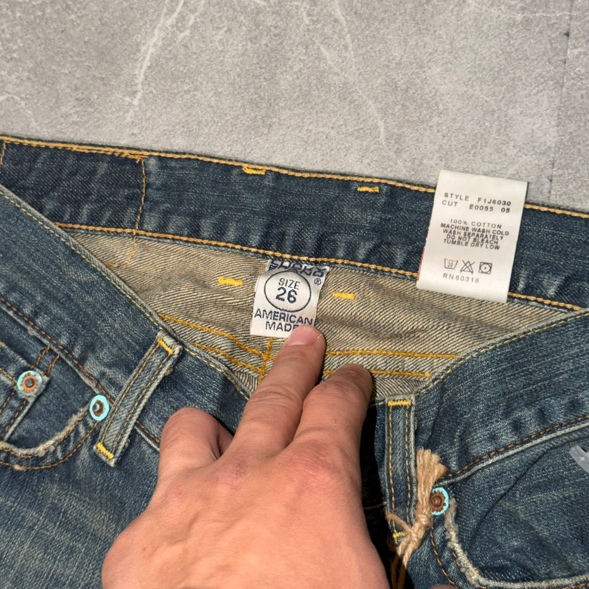 Y2k Lucky Brand “Lucky You” Faded Flared low rise jeans
