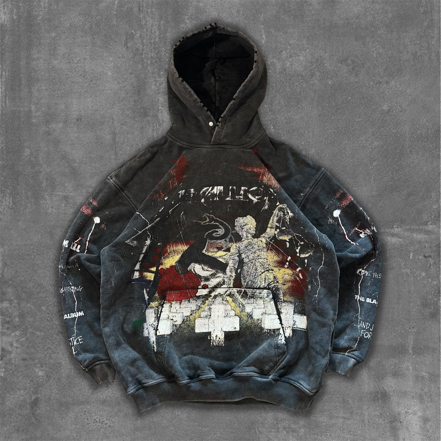Metallica Distressed Hoodie