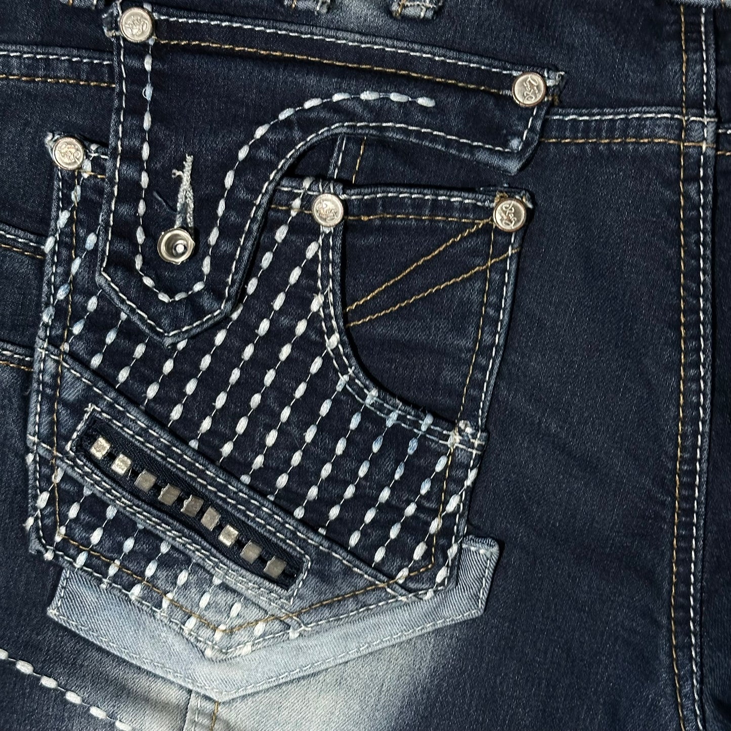 Y2k Rag Biker Jeans