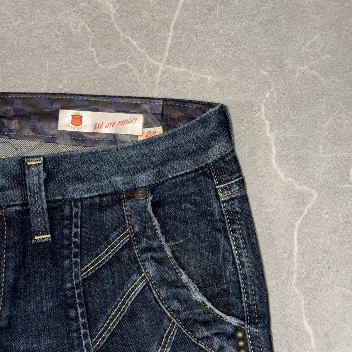 Y2k Replay Wmns Flared Low rise Jeans
