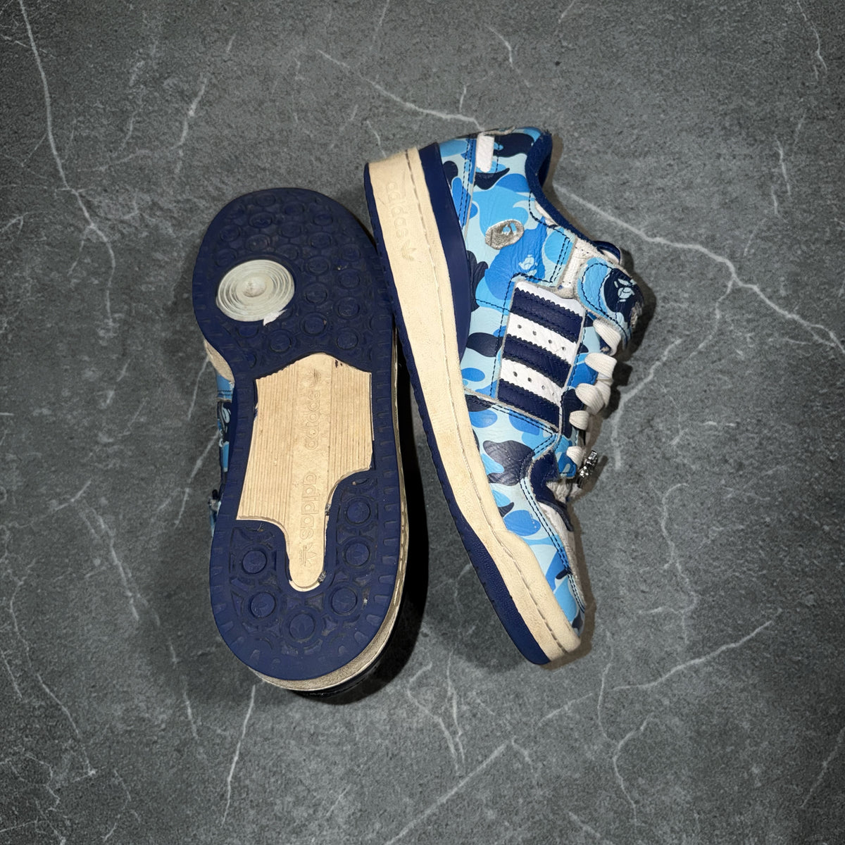 Adidas Forum 84 low Bape 30th Anniversary Camo Sneakers [39.5]