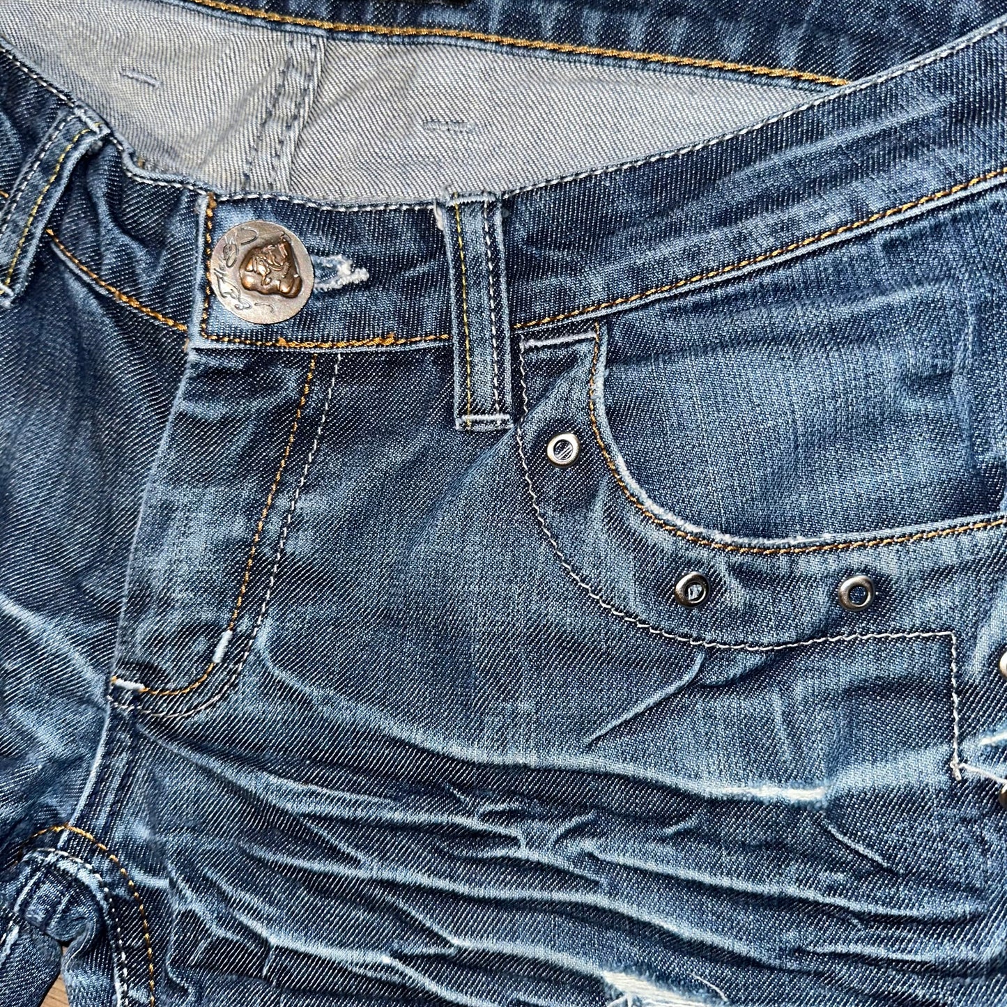 Vintage Ed Hardy Geisha Embroidered wmns Jeans