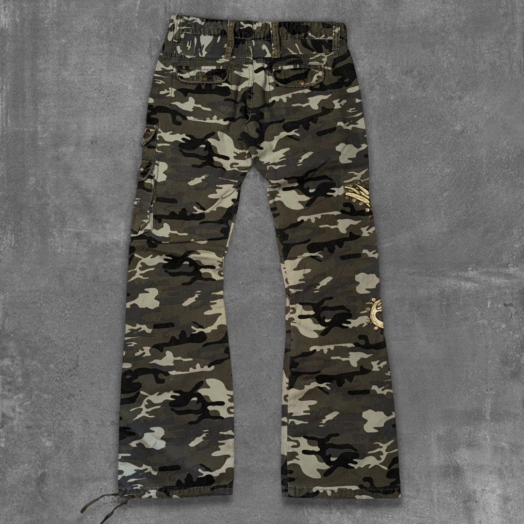 Y2k WW3 wmns Flared Cargo Jeans