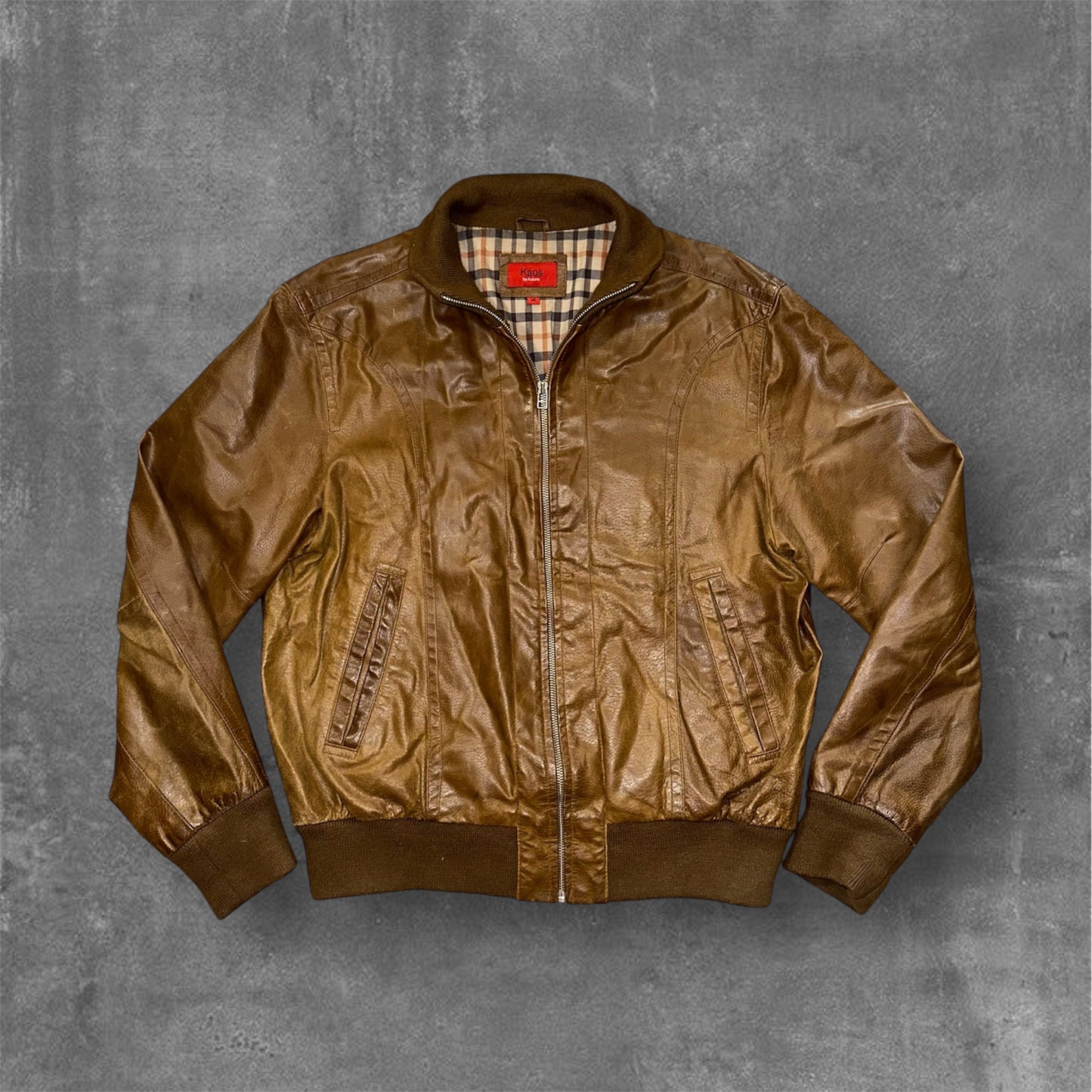 Vintage Kaos Leather Pilot Jacket