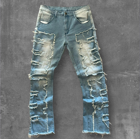 Reworked Distressed Jeans