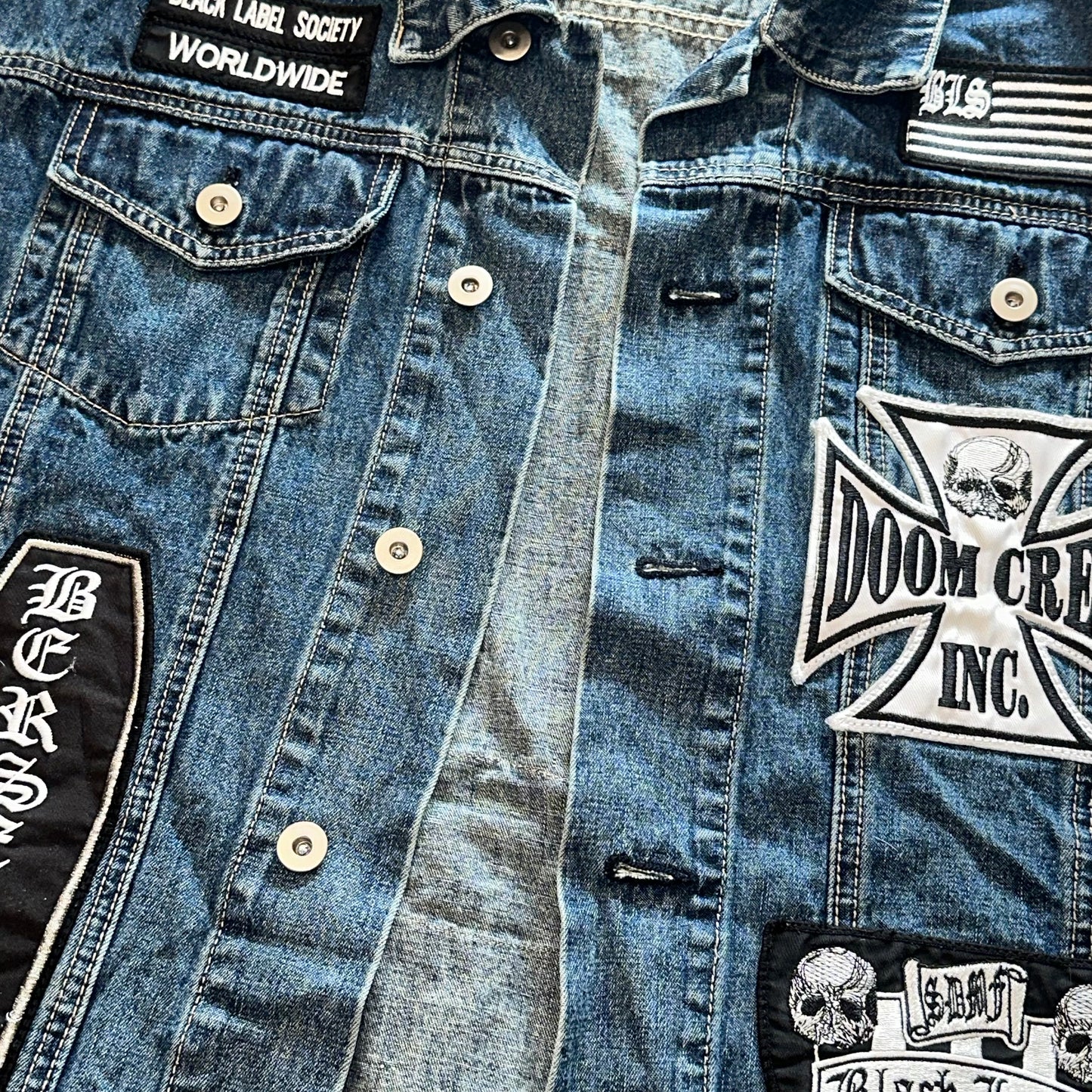 Black Label Society Denim Vest