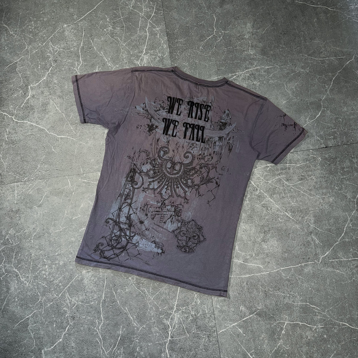 Vintage Indigo Star Faded Tee