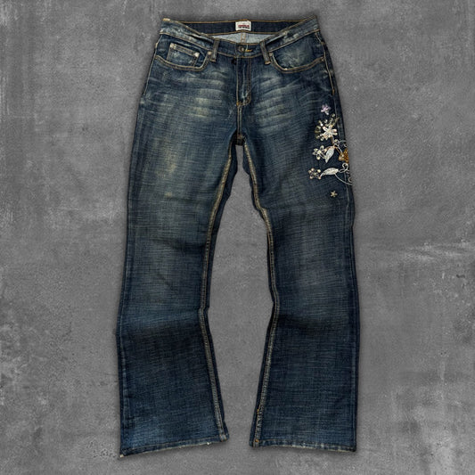 Y2k Wmns Flared Jeans
