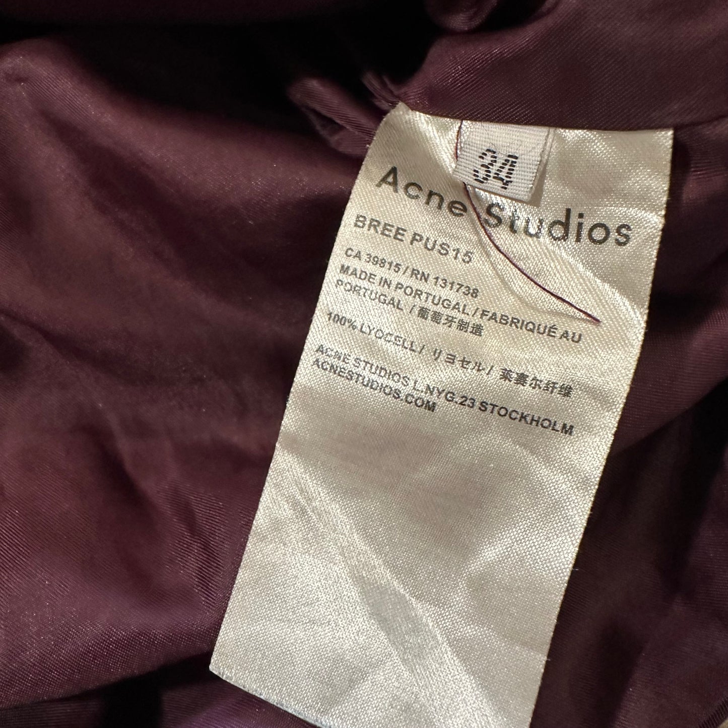 Acne Studios Aude Long Bomber Jacket