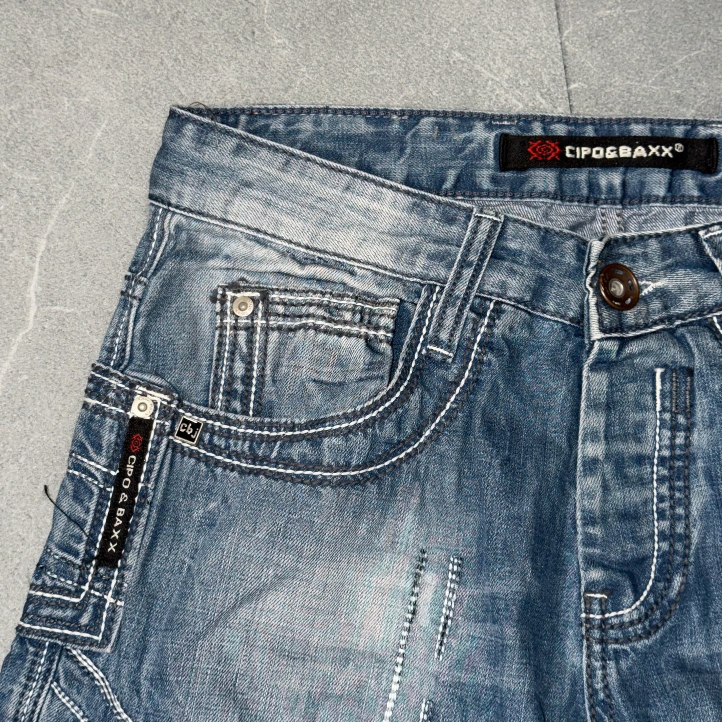 Y2k Cipo & Baxx biker Jeans