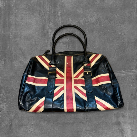 Union Jack Flag Real Leather HandBag
