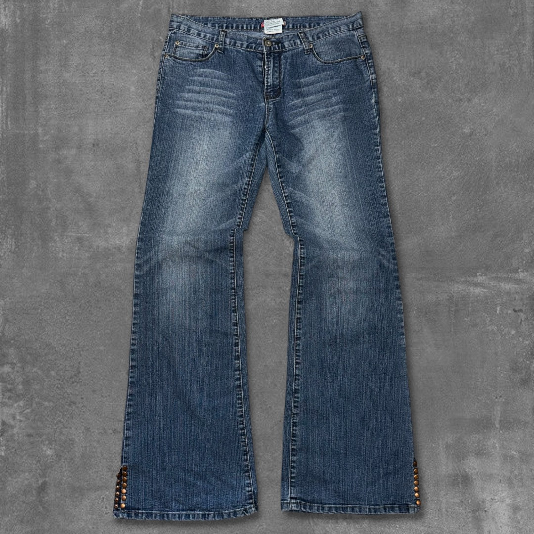 Y2k Tribal Flared Wmns Jeans