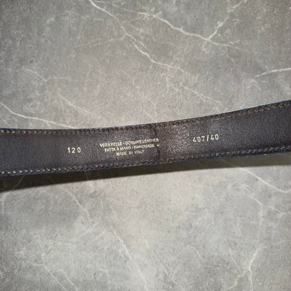 Vera Pelle Croc Leather Belt [120cm]