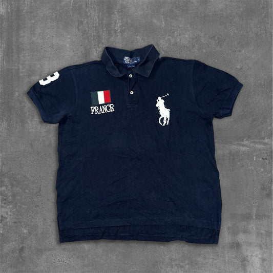 Vintage Polo by Ralph Lauren France & USA Flag Tee